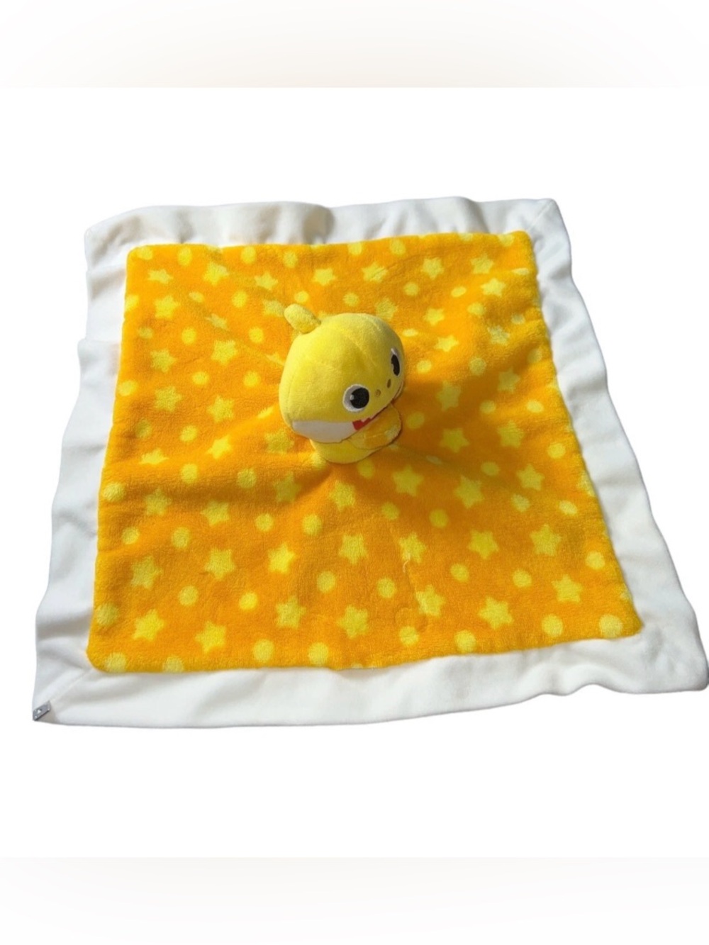 Pinkfong Baby Shark Plush Lovey Security Blanket Yellow 14”